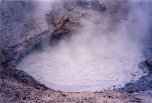 Bubbling mud pool