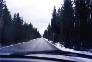 Heading south out of Yellowstone