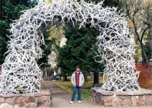 Bart in another antler arch