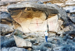 Bart photographs the petroglyphs