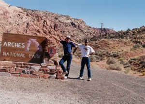 Making arches at Arches National Park