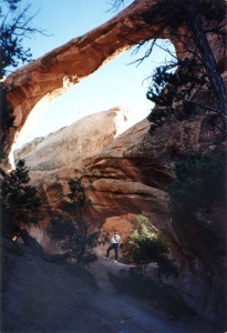 Bart under Double 'O' Arch