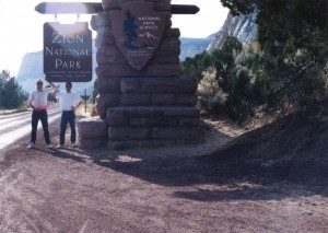 Entrance to Zion National Park