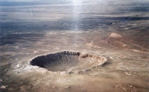 Meteor Crater (photo on the wall)