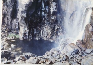 Pool at the base of the falls