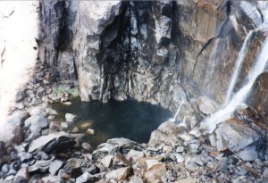 Pool at the base of the falls