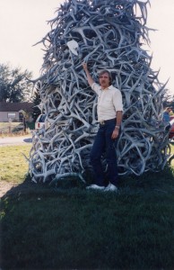 Elk antlers at the bison refuge