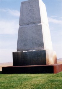 Custer battlefield monument