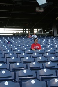 Arriving early for batting practice