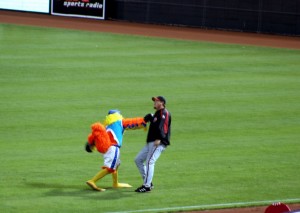 The chicken takes on the Reds bullpen