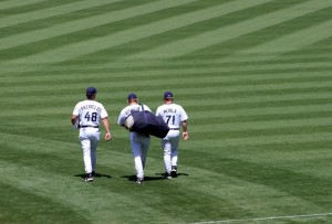 The walk to the bullpen