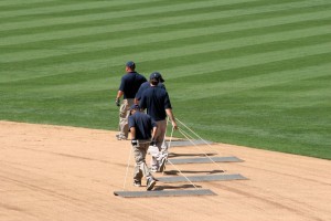 Dragging the infield