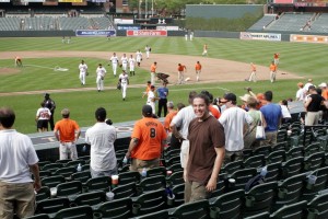 Daniel at Orioles Park (yes, those were our seats!)