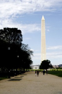 Washington Monument and Lincoln Memorial