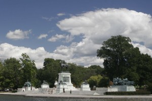 In front of the Capital building