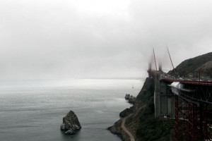 Golden Gate fogged in