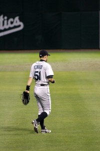 Ichiro heads to right field