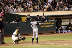 Ichiro prepares to hit his 1,999th base hit