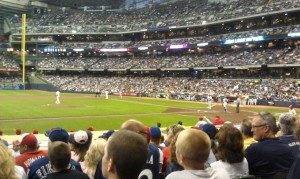 Our seats at Miller Park