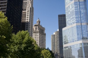 Looking upriver from Michigan Avenue