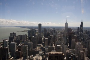 View from the Hancock Tower looking south