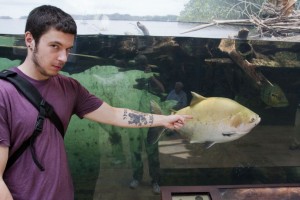 Daniel dutifully points out the big fish