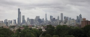 Chicago skyline from US Cellular Field