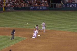 Callaspo steals second