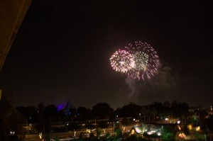 Fireworks over Disneyland