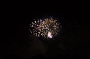 Fireworks over Disneyland