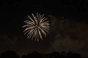 Fireworks over Disneyland