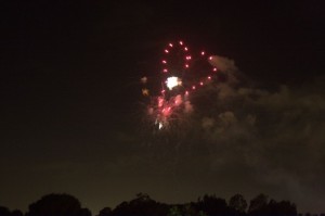 Fireworks over Disneyland