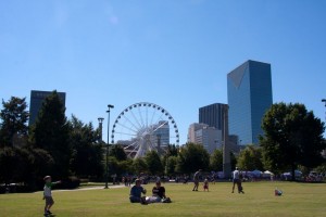 Downtown from Centennial Olympic Park