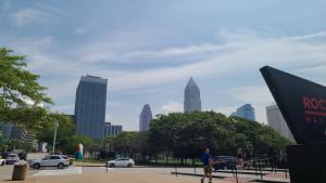 Downtown Cleveland from the Rock Hall