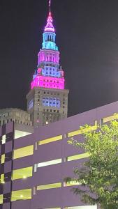 Terminal Tower lit up