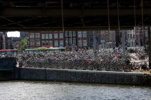 Bikes at the train station