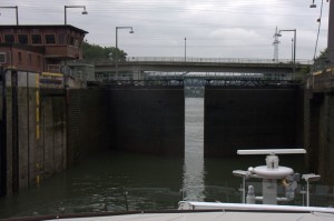 The lock opens