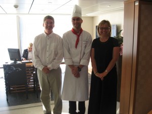 Bart, Marion and the chef