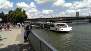 Coming ashore in Cologne