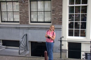 Marion enjoying Amsterdam