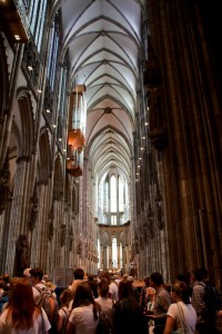 Inside the Cologne cathedral