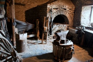 The blacksmith shop at Marksburg Castle