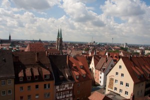 Nuremberg from the castle hill