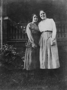 Lillian Baron Hoffman and unknown woman