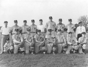 1951 American Legion baseball.  Baron Kessler front row 2nd from right 