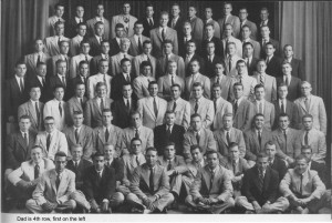 Princeton Canon Club 1955.  Baron Kessler 4th row far left