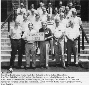 Princeton Class Reunion, 1991.  Baron Kessler 4th row 3rd from right