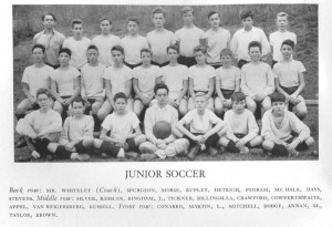 Hill School soccer, 1947, Baron Kessler 2nd row 2nd from left