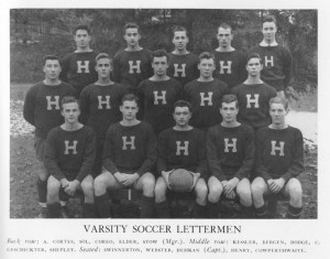 Hill School soccer 1950, Baron Kessler 2nd row far left