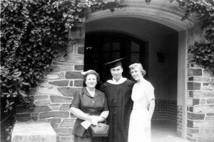 Gertrude Baron Kessler, Baron Kessler, Katherine Vaughan Kessler, Princeton graduation